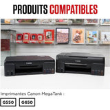 Bouteille d'encre - CANON - GI-53M - Magenta - Compatibilité PIXMA G650 et G550 - (4681C001)