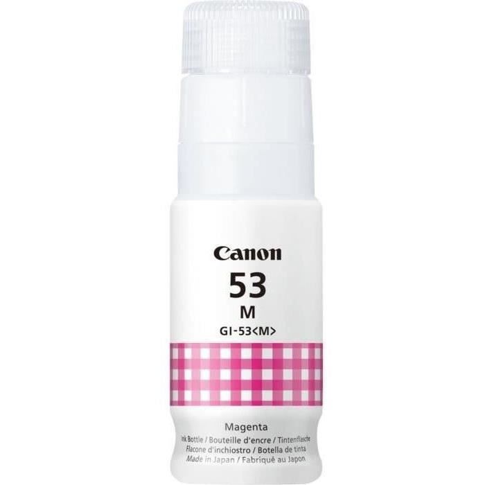 Bouteille d'encre - CANON - GI-53M - Magenta - Compatibilité PIXMA G650 et G550 - (4681C001)