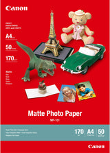 Papier photo mat CANON MP-101 170g/m2 - Format A4 - 50 feuilles