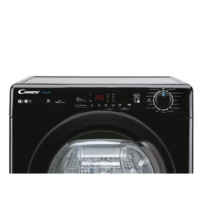 Seche-linge a condensation CANDY CSE C9DBEB-47 Smart - 9 kg - Classe B - ConnectÈ - Noir