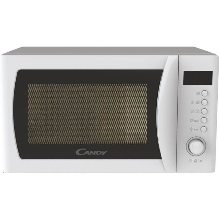 Micro-ondes Candy Idea CMWA20SDLW 700W Digital 20L Blanc - Fonction Décongélation - 5 Niveaux de Puissance - 8 Menus Automatiques