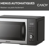 Micro-ondes Combi Candy Essenza CMCA29EDLB 1000W 29L Digital Noir -Combiné a chaleur tournante- 5 Niveaux de Puissance -10 Menus Aut