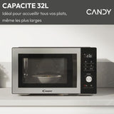 Micro-ondes Combi Candy Essenza CMCA29EDLB 1000W 29L Digital Noir -Combiné a chaleur tournante- 5 Niveaux de Puissance -10 Menus Aut