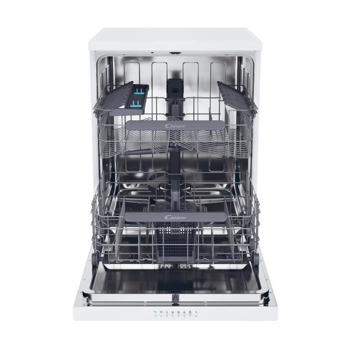 Lave-vaisselle pose libre CANDY CF 4C4F0W? Rapido  - 14 couverts - Induction - L60cm - 44dB - Connecté - Blanc