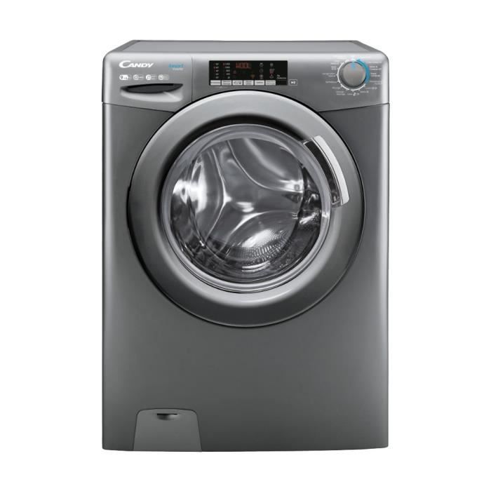Lave-linge séchant CANDY CSWS496TWMRRE/FR - 9 / 6 kg  - Induction - 1400 trs/min - 15 prgms - Gris