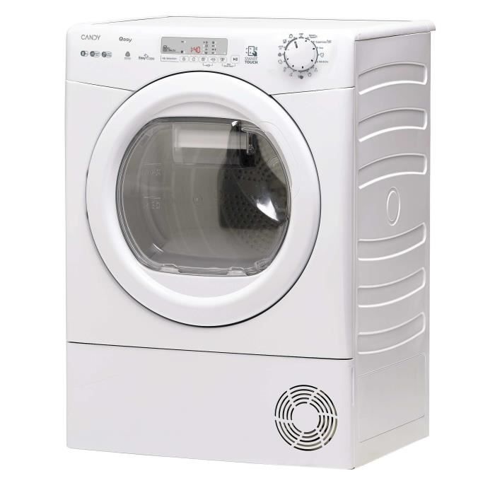 Seche-linge pompe a chaleur CANDY EY EH8N1DE-S - 8 kg - Connecté - Blanc