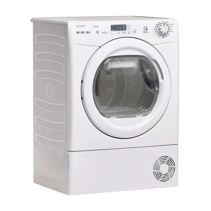 Seche-linge pompe a chaleur CANDY CS EH9N2LE-S Smart - 9 kg - Bac EasyCase - Classe D - Blanc