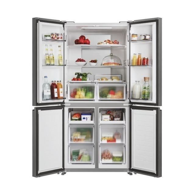 Réfrigérateur multi-portes CANDY CFQQ5T817EPS - 463L (307 + 156L) - No Frost - Classe E - Silver