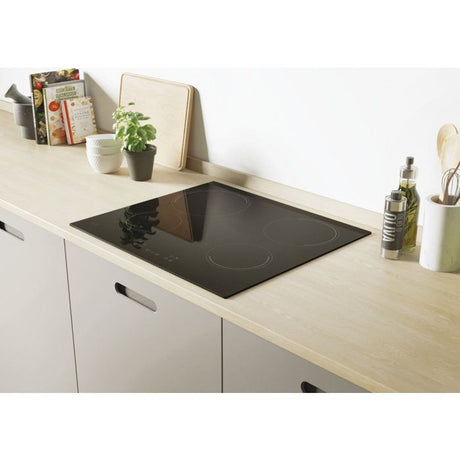 Plaque de cuisson vitrocéramique CANDY CH64CCB - 4 foyers - L 59 cm - Noir