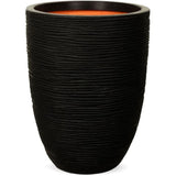 Vase ÈlÈgant bas - CAPI EUROPE - RIB NL - 34 x 46 cm - Noir