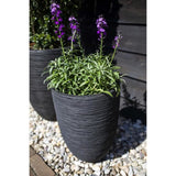 CAPI EUROPE Vase élégant bas RIB NL - 34x46 cm - Noir