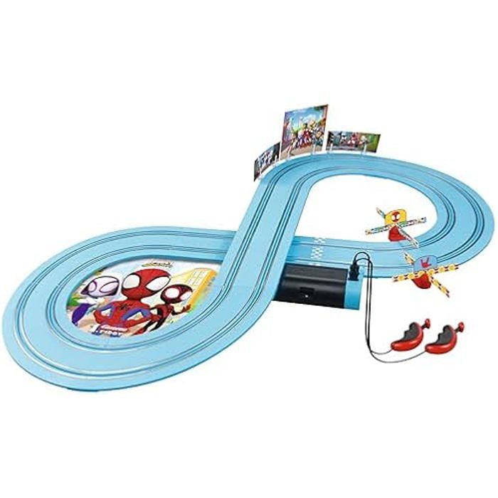 Circuit de course Spidey - It's Spidey Time!, Longueur 2,4 m, Echelle des voitures 1/50, Carrera First, Des 3 ans