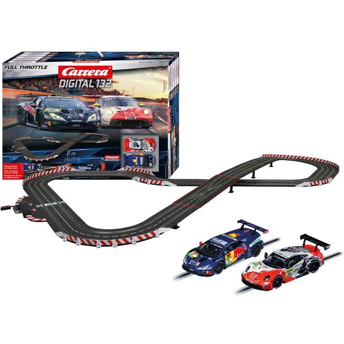 Circuit électrique - CARRERA Digital 132 - Full Throttle - Échelle 1:32 - 2 voitures de GT - Des 8 ans