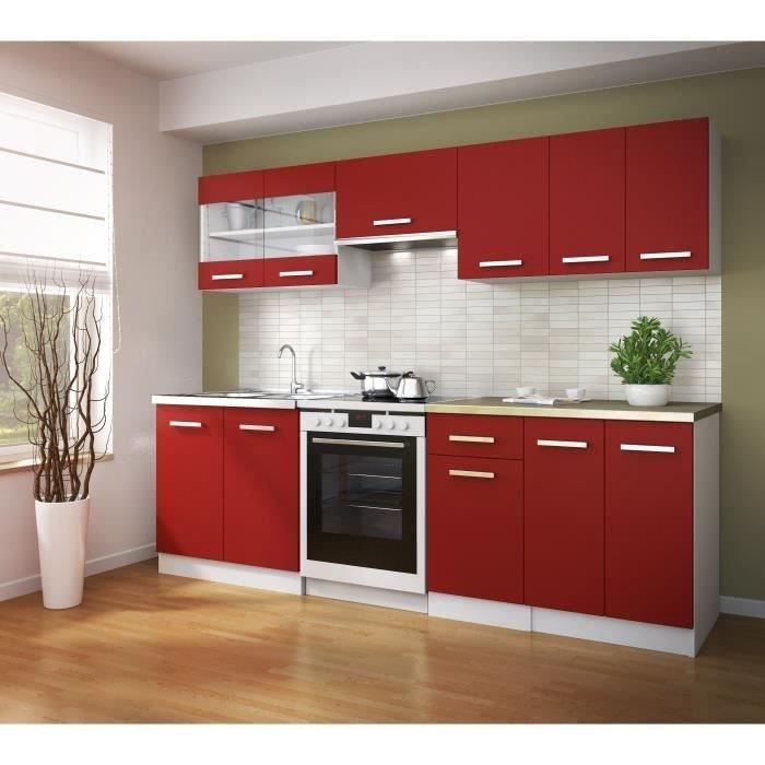 ULTRA Meuble haut de cuisine L 60 cm - Rouge mat