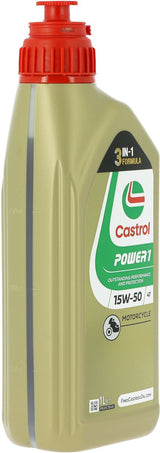 Huile moteur - CASTROL Power 1 4T 15W-50 - 1L - 15W50