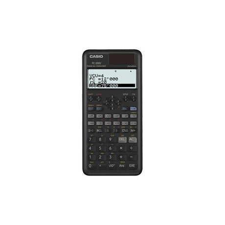 Calculatrice scientifique - Casio - FC-200V - Ecran 4 lignes - Alimentation solaire - 103 g
