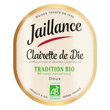 Clairette de Die Bio - Doux 8% - Jaillance Tradition - 75cl