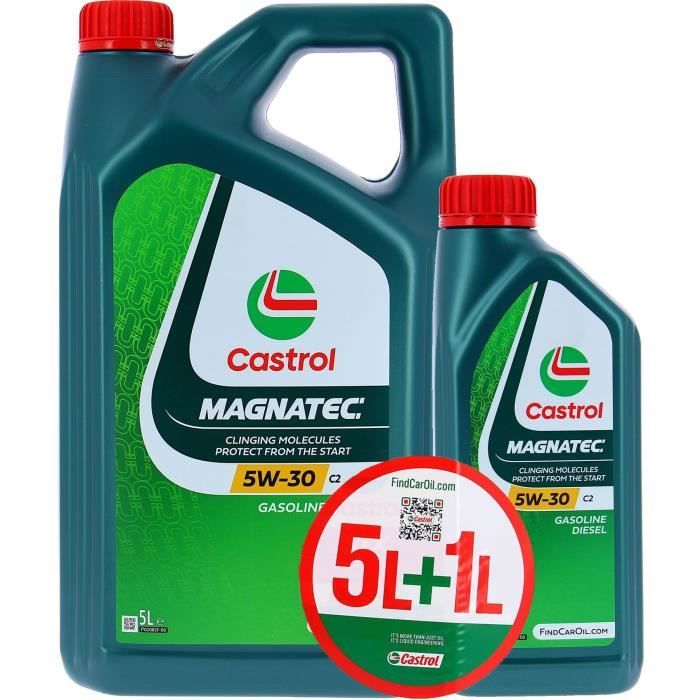 Huile Moteur - CASTROL MAGNATEC - 5W-30 C2 - 5L+1L - Offre spéciale