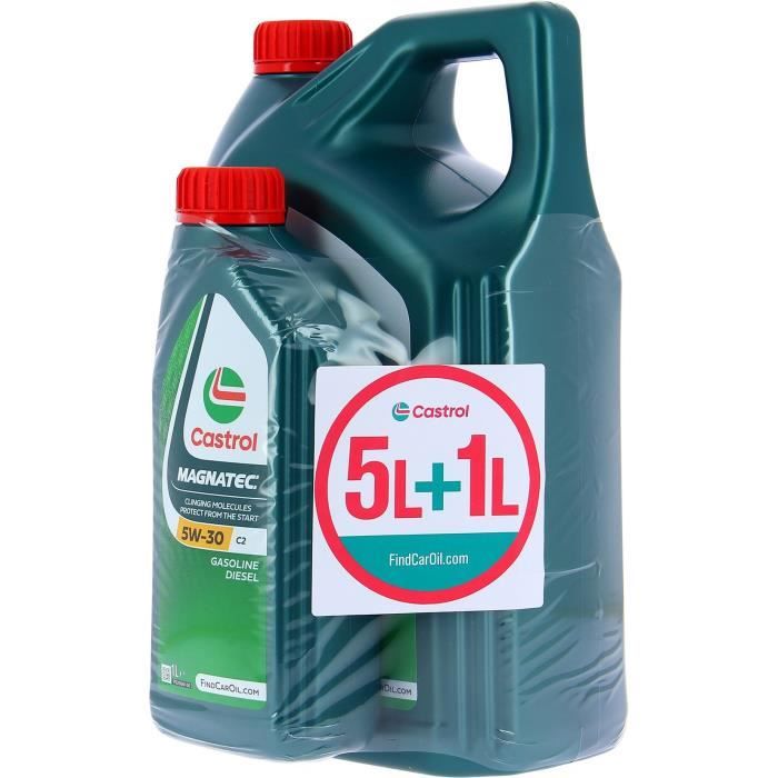 Huile Moteur - CASTROL MAGNATEC - 5W-30 C2 - 5L+1L - Offre spéciale