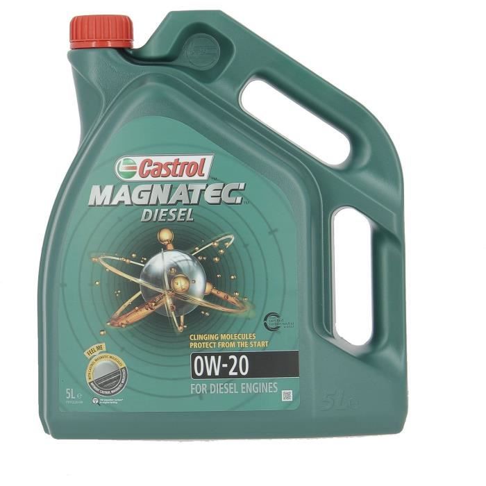 Engine oil - CASTROL - Magnatec - Diesel - 0W-20 - 5L