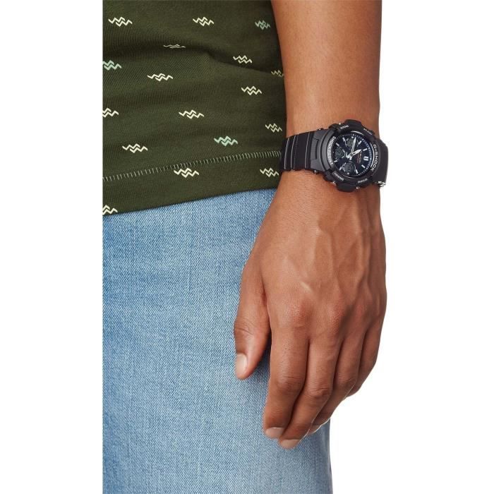 Montre - Casio - G-Shock Classic - Homme - Noir - Énergie solaire - Résistante aux chocs