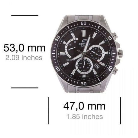 Montre - Casio - EFR-552D-1AVUEF - Argenté - Noir - Quartz - Analogique