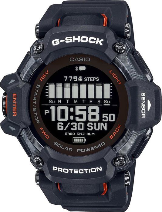 Montre - CASIO - G-Shock Sport - GBD-H2000-1AER - Noir et orange