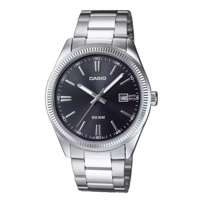 Montre Homme - CASIO - Collection Mtp-1302d-1a1vef - Aiguilles fluorescentes - Verre minéral - Etanche 5 Atm