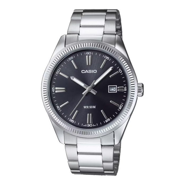 Montre Homme - CASIO - Collection Mtp-1302d-1a1vef - Aiguilles fluorescentes - Verre minéral - Etanche 5 Atm