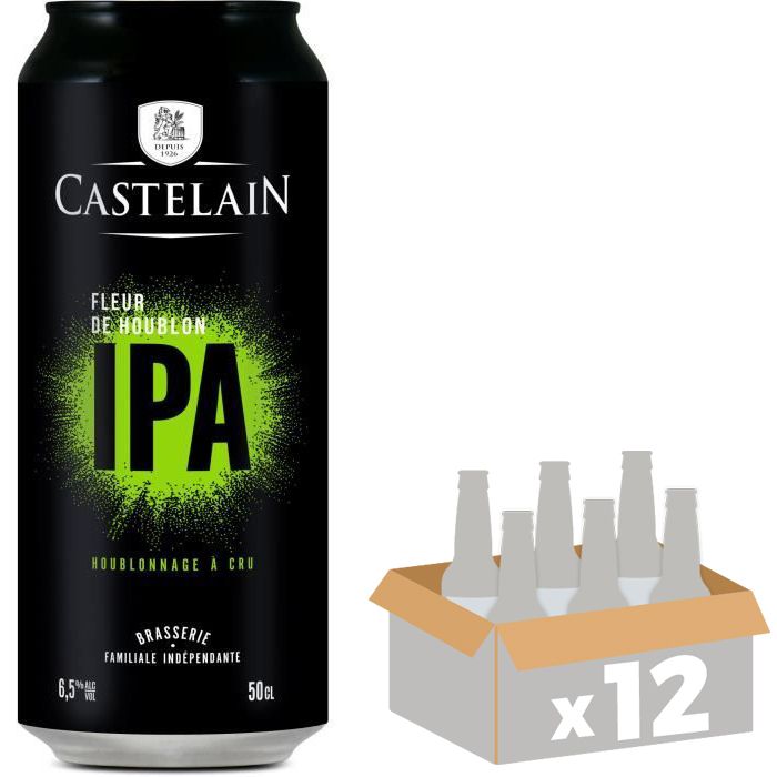 Castelain - Biere IPA - Canette - 50cl - 6.50% Vol.