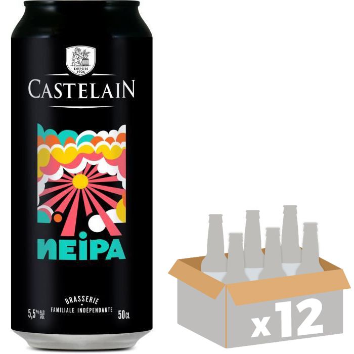 Biere Neipa - Castelain - 5.50% Vol. - Canettes 12x50cl