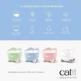 CAT IT Fontaine a eau automatique pour chat - 2,5 L - Bleu