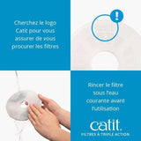 Filtre - Catit - Triple Action - Pack de 12 - Eau propre - Prévention maladies urinaires