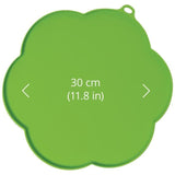 Tapis de protection pour fontaine ou gamelle - Catit - Silicone antidérapant - Forme de fleur - Vert