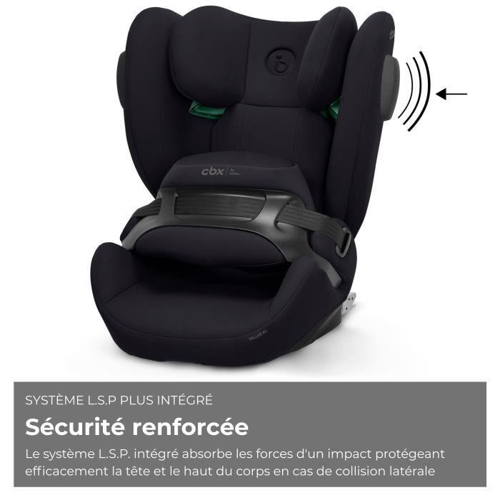 Siege auto Pallas B3 i-size Cbx by Cybex - 76 a 150 cm - 9 a 50 kg - 15 mois a 12 ans  - Noir