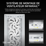 Boitier PC - CORSAIR - FRAME 5000D Mid-Tower Airflow Case - Radiateur jusqu'a 420 mm - Blanc