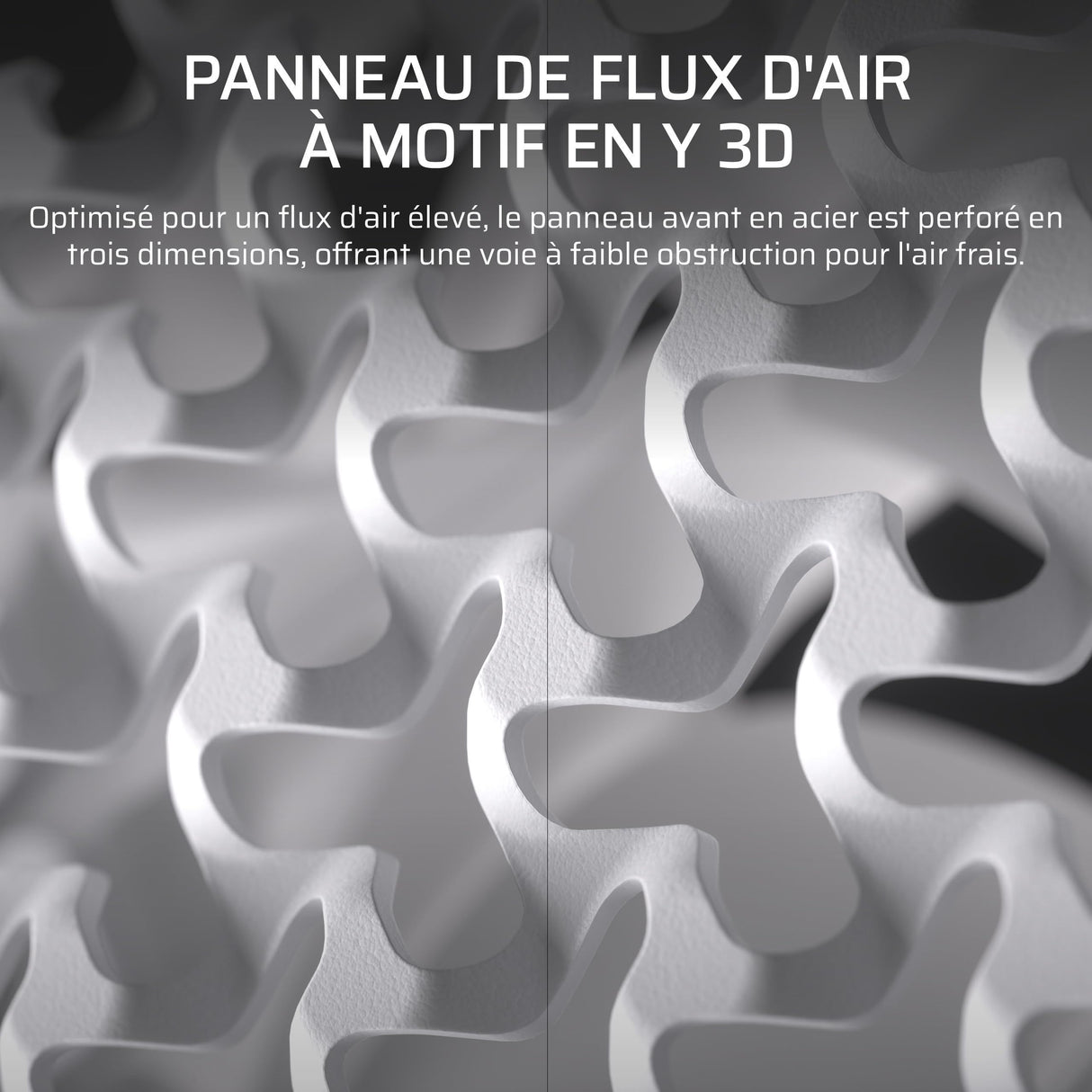 Boitier PC - CORSAIR - FRAME 5000D Mid-Tower Airflow Case - Radiateur jusqu'a 420 mm - Blanc