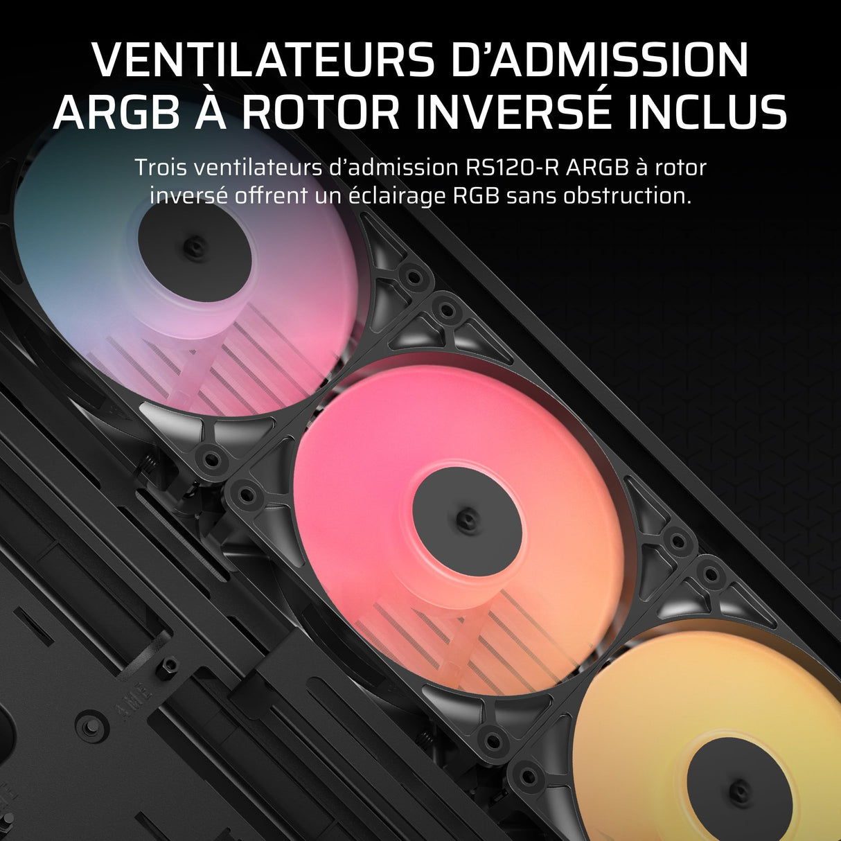 Boitier PC - CORSAIR - FRAME 4500X RS-R ARGB Tempered Glass Mid-Tower - 2 radiateurs - Noir