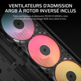 Boitier PC - CORSAIR - FRAME 4500X RS-R ARGB Tempered Glass Mid-Tower - 2 radiateurs - Noir