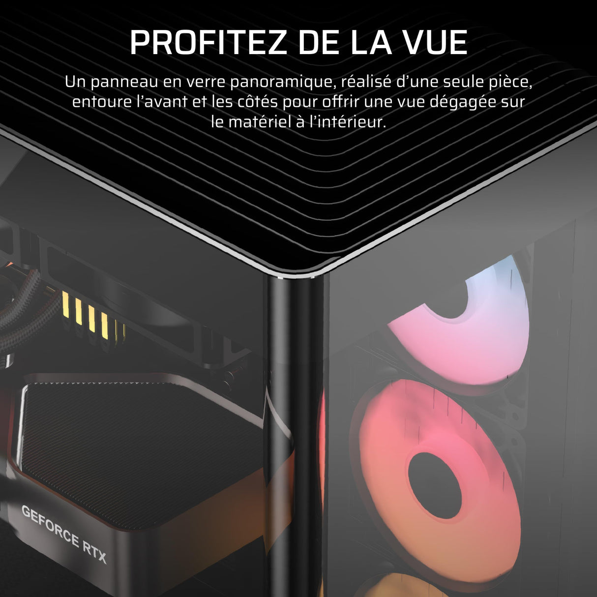 Boitier PC - CORSAIR - FRAME 4500X RS-R ARGB Tempered Glass Mid-Tower - 2 radiateurs - Noir