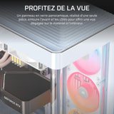 Boitier PC - CORSAIR - FRAME 4500X LX-R RGB Tempered Glass Mid-Tower - 2 radiateurs - Blanc