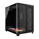 Boitier PC - CORSAIR - AIR 5400 LX-R LINK Tempered Glass Mid-Tower - Ventilateurs RGB a rotor inversé - Noir