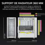 Boîtier PC - CORSAIR - 3200D RS - Moyen Tour - 3 ventilateurs RS120 - Blanc