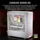 Boîtier PC - CORSAIR - 3200D RS - Moyen Tour - 3 ventilateurs RS120 - Blanc