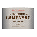 Closerie De Camensac 2021 Haut-Médoc Grand Cru - Vin rouge de Bordeaux