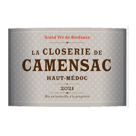 Closerie De Camensac 2021 Haut-Médoc Grand Cru - Vin rouge de Bordeaux