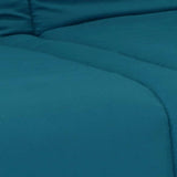 Banquette clic clac 3 places - Bleu canard - 100% coton - L 193 x P 92 cm - LENA