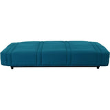 Banquette clic clac 3 places - Bleu canard - 100% coton - L 193 x P 92 cm - LENA