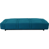 Banquette clic clac 3 places - Bleu canard - 100% coton - L 193 x P 92 cm - LENA