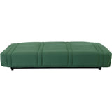 Clic clac 3 places LENA 20 - Tissu coton vert foret - Couchage 125x190 cm - L193 x P92 x H93 cm